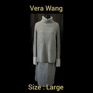 Women's Vera Wang Sz L Sweater Skirt Dress